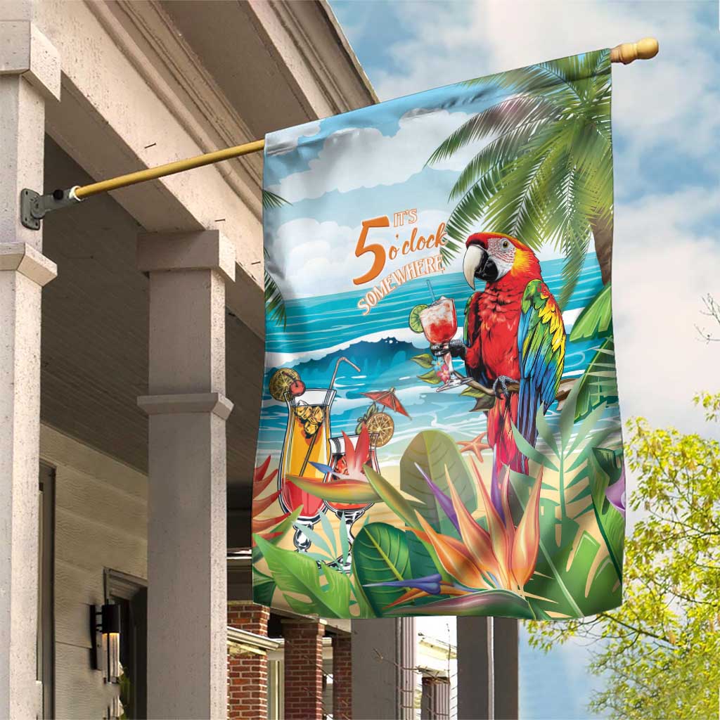 Aloha Hawaii Christmas Garden Flag It's 5 o'clock Somewhere LT7 House Flag Colorful - Polynesian Pride