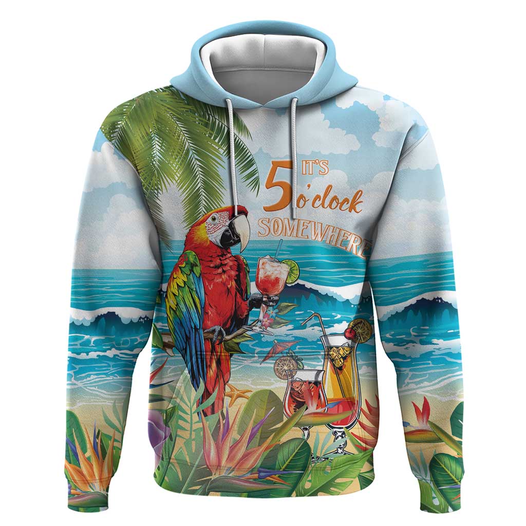 Aloha Hawaii Christmas Hoodie It's 5 o'clock Somewhere LT7 Pullover Hoodie Colorful - Polynesian Pride