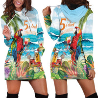Aloha Hawaii Christmas Hoodie Dress It's 5 o'clock Somewhere LT7 - Polynesian Pride