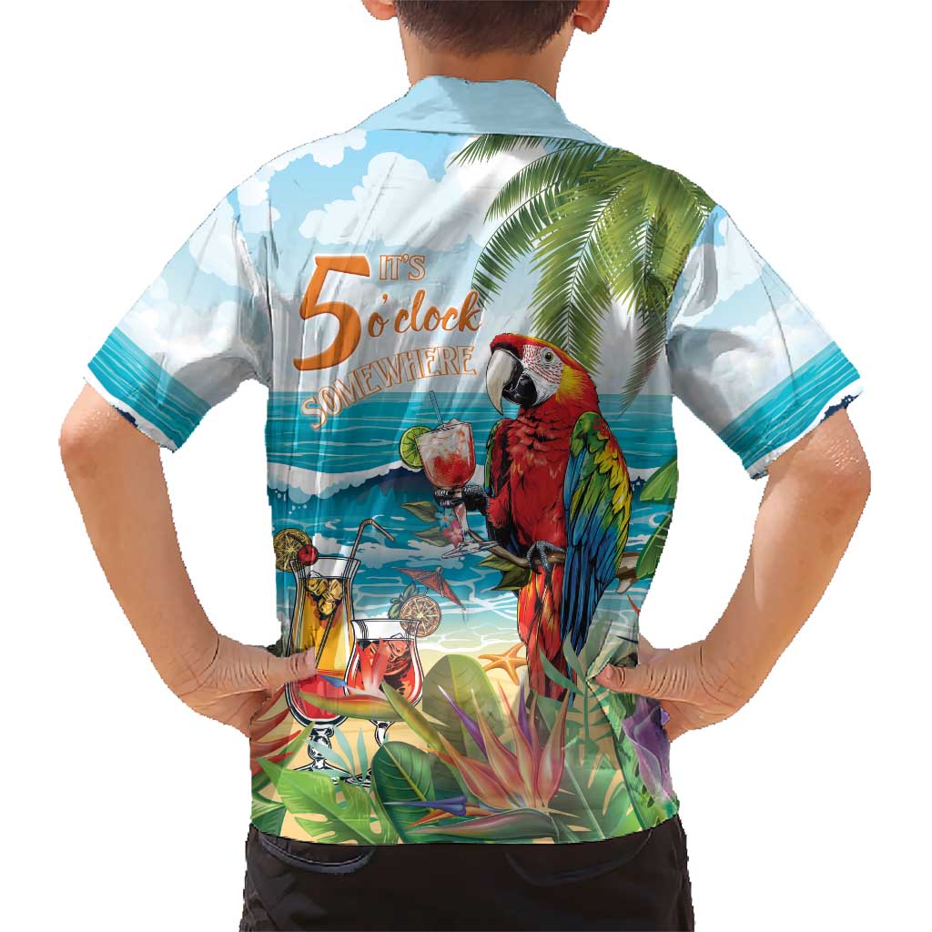 Aloha Hawaii Christmas Kid Hawaiian Shirt It's 5 o'clock Somewhere LT7 - Polynesian Pride