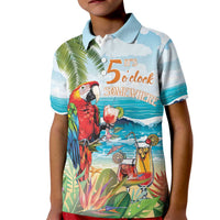 Aloha Hawaii Christmas Kid Polo Shirt It's 5 o'clock Somewhere LT7 Kid Colorful - Polynesian Pride