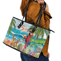 Aloha Hawaii Christmas Leather Tote Bag It's 5 o'clock Somewhere LT7 - Polynesian Pride
