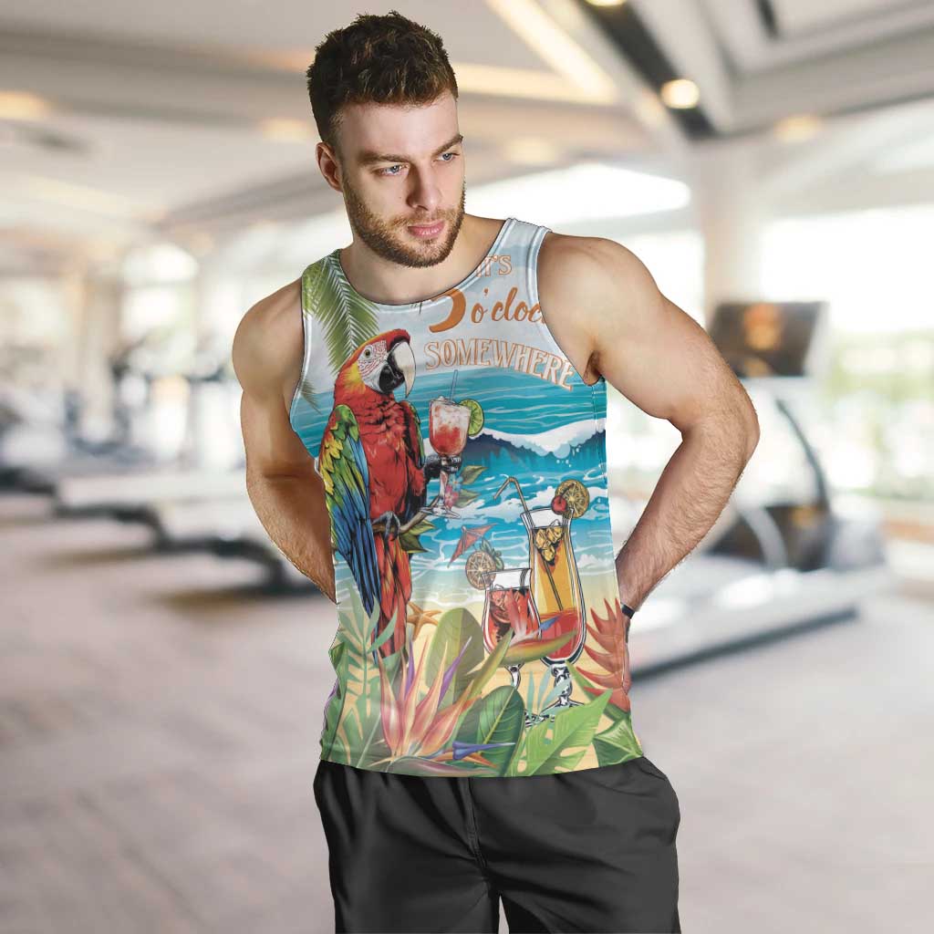 Aloha Hawaii Christmas Men Tank Top It's 5 o'clock Somewhere LT7 Colorful - Polynesian Pride