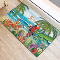 Aloha Hawaii Christmas Rubber Doormat It's 5 o'clock Somewhere LT7 - Polynesian Pride