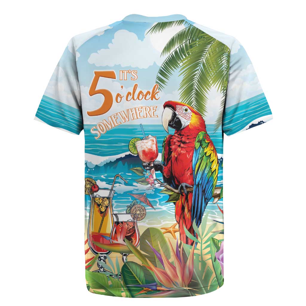 Aloha Hawaii Christmas Rugby Jersey It's 5 o'clock Somewhere LT7 - Polynesian Pride