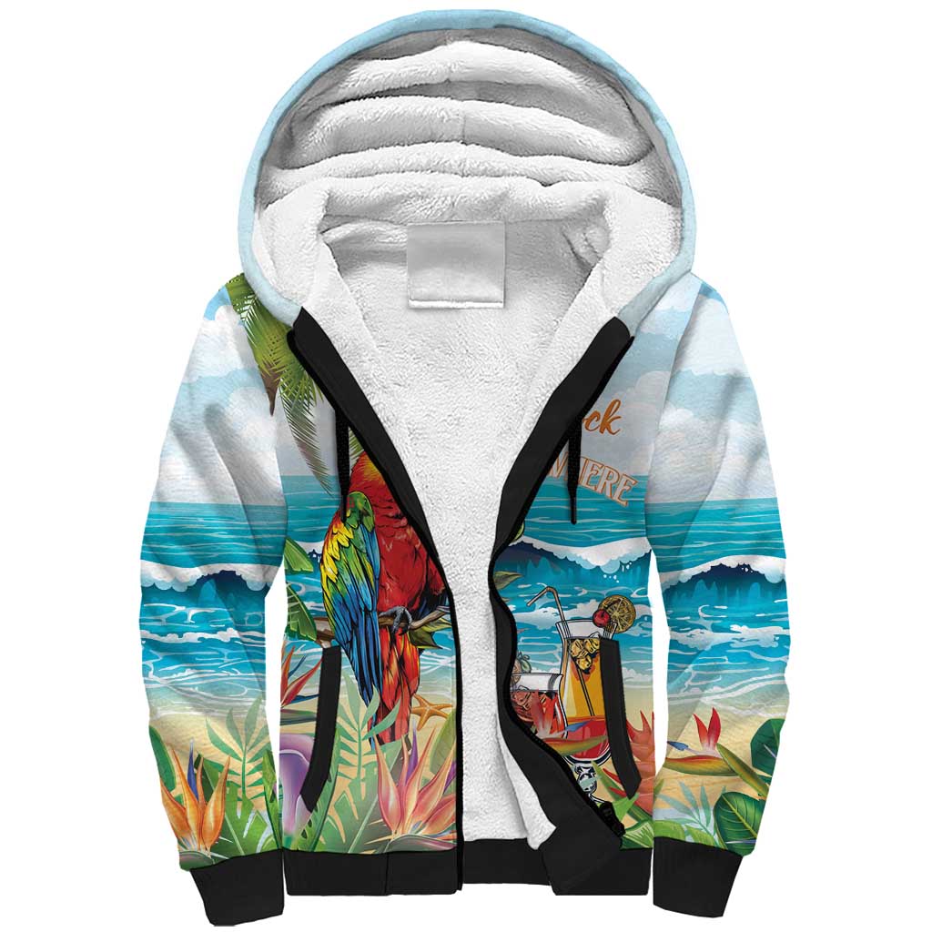 Aloha Hawaii Christmas Sherpa Hoodie It's 5 o'clock Somewhere LT7 Unisex Colorful - Polynesian Pride
