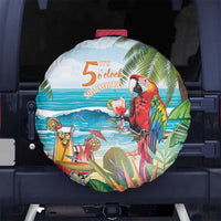 Aloha Hawaii Christmas Spare Tire Cover It's 5 o'clock Somewhere LT7 - Polynesian Pride
