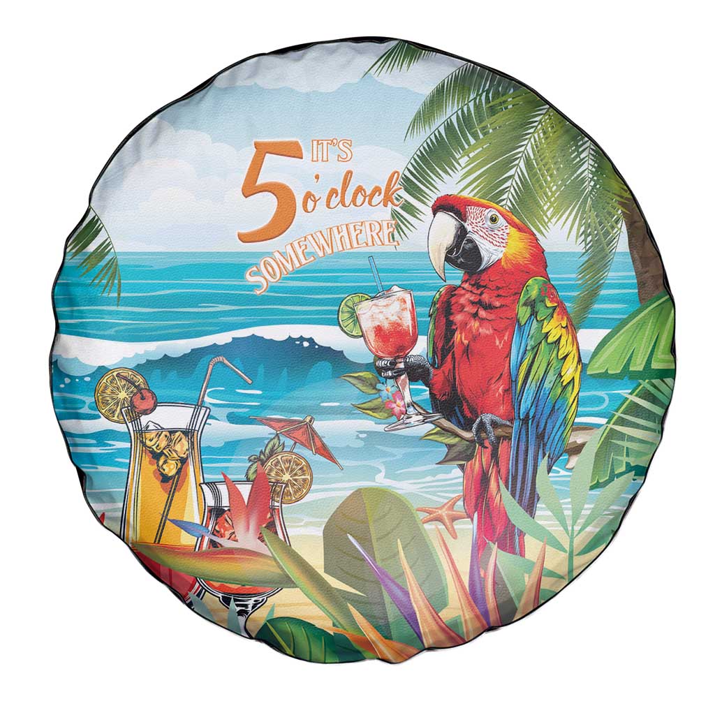 Aloha Hawaii Christmas Spare Tire Cover It's 5 o'clock Somewhere LT7 - Polynesian Pride