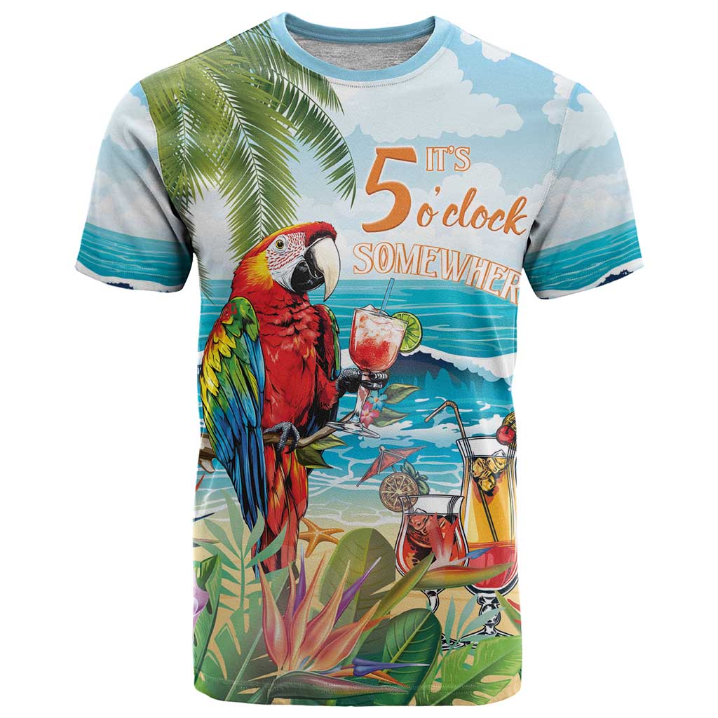 Aloha Hawaii Christmas T Shirt It's 5 o'clock Somewhere LT7 Colorful - Polynesian Pride