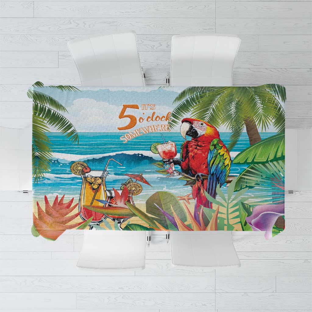 Aloha Hawaii Christmas Tablecloth It's 5 o'clock Somewhere LT7 Colorful - Polynesian Pride