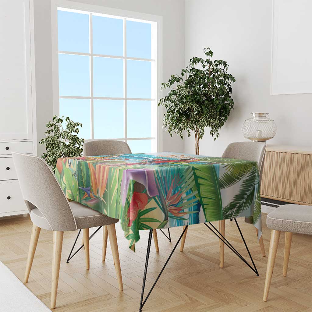 Aloha Hawaii Christmas Tablecloth It's 5 o'clock Somewhere LT7 - Polynesian Pride