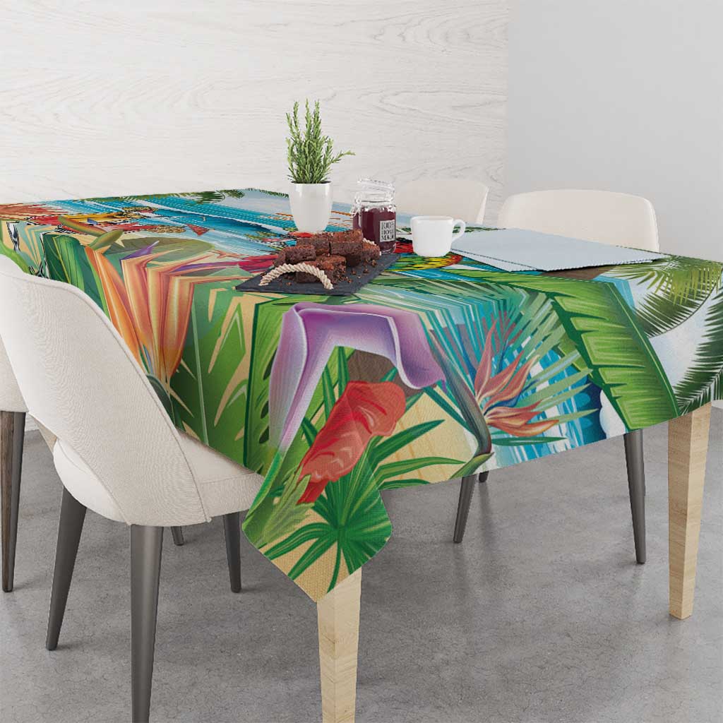 Aloha Hawaii Christmas Tablecloth It's 5 o'clock Somewhere LT7 - Polynesian Pride