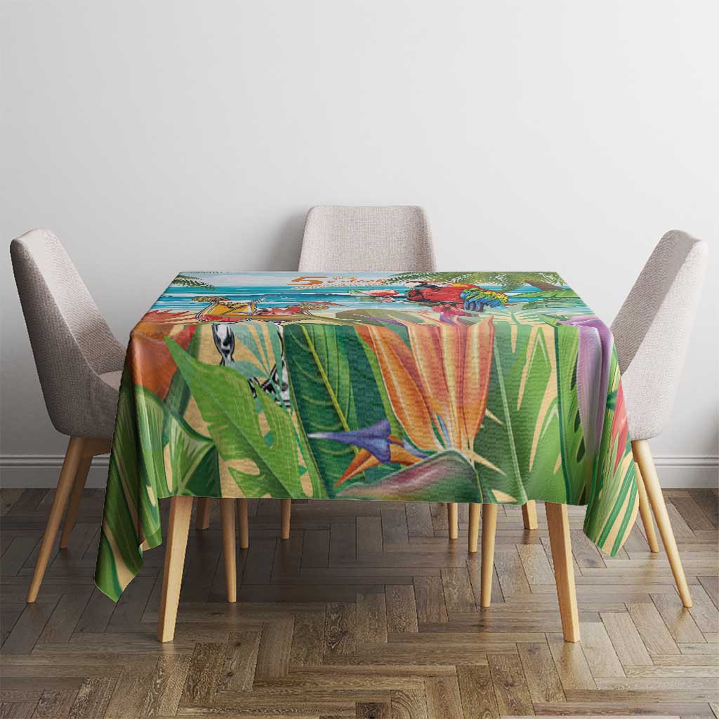 Aloha Hawaii Christmas Tablecloth It's 5 o'clock Somewhere LT7 - Polynesian Pride