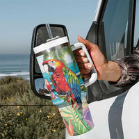 Aloha Hawaii Christmas Tumbler With Handle It's 5 o'clock Somewhere LT7 - Polynesian Pride