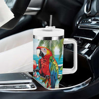 Aloha Hawaii Christmas Tumbler With Handle It's 5 o'clock Somewhere LT7 - Polynesian Pride