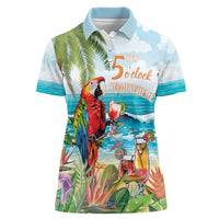 Aloha Hawaii Christmas Women Polo Shirt It's 5 o'clock Somewhere LT7 Female Colorful - Polynesian Pride