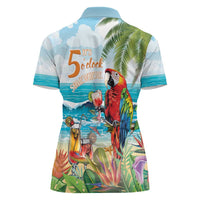 Aloha Hawaii Christmas Women Polo Shirt It's 5 o'clock Somewhere LT7 - Polynesian Pride