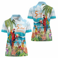Aloha Hawaii Christmas Women Polo Shirt It's 5 o'clock Somewhere LT7 - Polynesian Pride