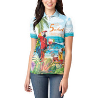 Aloha Hawaii Christmas Women Polo Shirt It's 5 o'clock Somewhere LT7 - Polynesian Pride