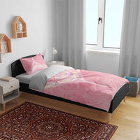 Breast Cancer Awareness Maori Aotearoa Bedding Set Manta Ray - Pink Glaze LT7 - Polynesian Pride