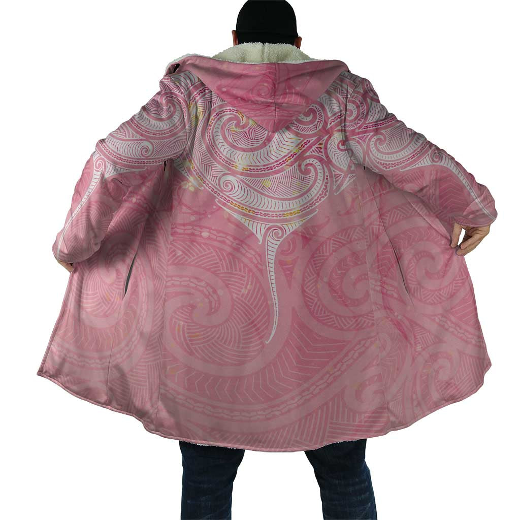 Breast Cancer Awareness Maori Aotearoa Cloak Manta Ray - Pink Glaze LT7 - Polynesian Pride