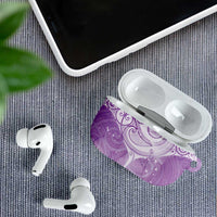 Epilepsy Awareness Maori Aotearoa AirPods Case Manta Ray - Purple Glaze LT7 - Polynesian Pride