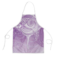 Epilepsy Awareness Maori Aotearoa Apron Manta Ray - Purple Glaze LT7 Purple - Polynesian Pride