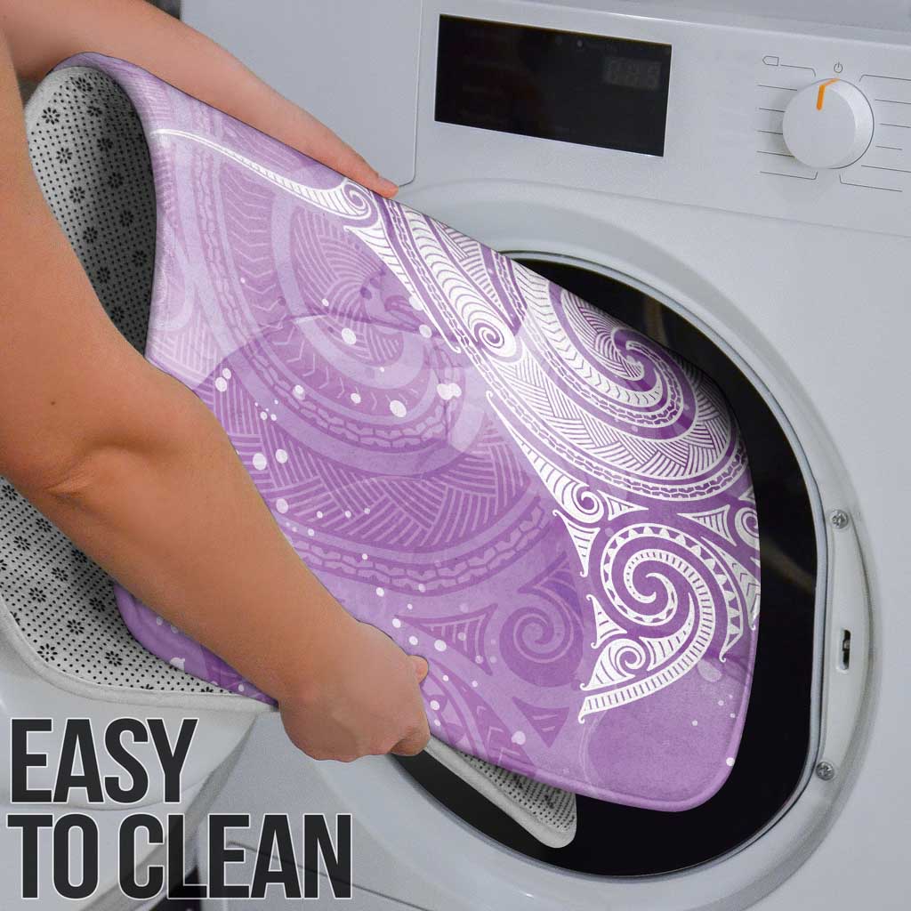Epilepsy Awareness Maori Aotearoa Bathroom Set Manta Ray - Purple Glaze LT7 - Polynesian Pride