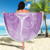 Epilepsy Awareness Maori Aotearoa Beach Blanket Manta Ray - Purple Glaze LT7 - Polynesian Pride