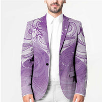 Epilepsy Awareness Maori Aotearoa Blazer Manta Ray - Purple Glaze LT7 - Polynesian Pride