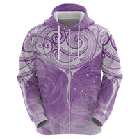 Epilepsy Awareness Maori Aotearoa Hoodie Manta Ray - Purple Glaze LT7 - Polynesian Pride
