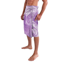 Epilepsy Awareness Maori Aotearoa Lavalava Manta Ray - Purple Glaze LT7 - Polynesian Pride