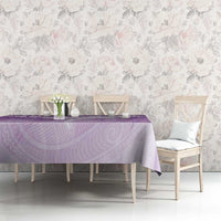 Epilepsy Awareness Maori Aotearoa Tablecloth Manta Ray - Purple Glaze LT7 - Polynesian Pride