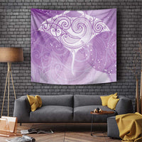Epilepsy Awareness Maori Aotearoa Tapestry Manta Ray - Purple Glaze LT7 Purple - Polynesian Pride