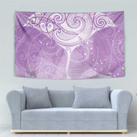 Epilepsy Awareness Maori Aotearoa Tapestry Manta Ray - Purple Glaze LT7 - Polynesian Pride