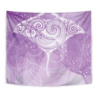 Epilepsy Awareness Maori Aotearoa Tapestry Manta Ray - Purple Glaze LT7 - Polynesian Pride