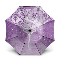 Epilepsy Awareness Maori Aotearoa Umbrella Manta Ray - Purple Glaze LT7 One Size Folded 11.42 inch Opened Diameter 37.4 inch Purple - Polynesian Pride