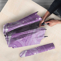 Epilepsy Awareness Maori Aotearoa Umbrella Manta Ray - Purple Glaze LT7 - Polynesian Pride
