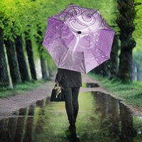 Epilepsy Awareness Maori Aotearoa Umbrella Manta Ray - Purple Glaze LT7 - Polynesian Pride