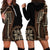 Samoa Siapo Motif Hoodie Dress Classic Style - Black Ver02 LT7 - Polynesian Pride