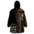 Samoa Siapo Motif Wearable Blanket Hoodie Classic Style - Black Ver02 LT7 - Polynesian Pride