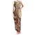 Samoa Siapo Mamanu Family Matching Tank Maxi Dress and Hawaiian Shirt Plumeria Mocha Motifs