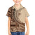 Samoa Siapo Mamanu Kid Hawaiian Shirt Plumeria Mocha Motifs