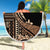 Samoa Siapo Mamanu Beach Blanket Plumeria Black Motifs