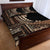 Samoa Siapo Mamanu Quilt Bed Set Plumeria Black Motifs