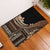 Samoa Siapo Mamanu Rubber Doormat Plumeria Black Motifs