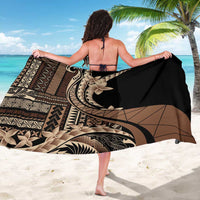 Samoa Siapo Mamanu Sarong Plumeria Black Motifs LT7 - Polynesian Pride
