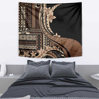 Samoa Siapo Mamanu Tapestry Plumeria Black Motifs LT7 - Polynesian Pride