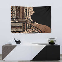 Samoa Siapo Mamanu Tapestry Plumeria Black Motifs LT7 - Polynesian Pride
