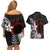 Valentine New Zealand Couples Matching Off Shoulder Short Dress and Hawaiian Shirt Aotearoa Couple Maori Aroha Ki a Koe LT7 - Polynesian Pride